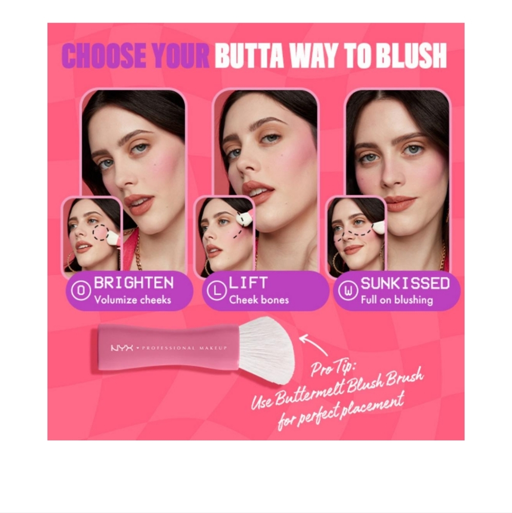 ✨3/$25✨NYX Buttermelt Blush Shade:Butta Together 🩷 ✨ 🆕 - Picture 6 of 6